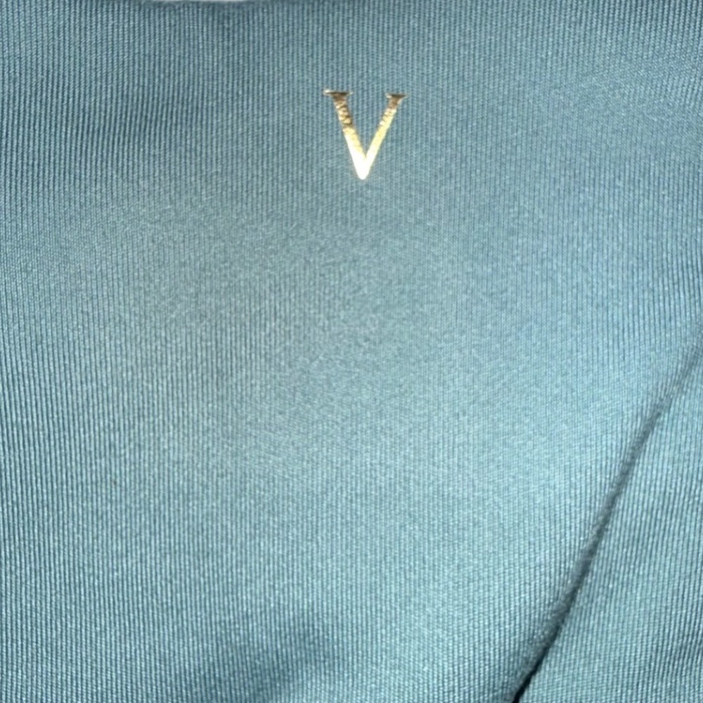 Victoria's Secret High Waisted Pocket Leggings Women 6 Teal Blue Stretch - Picture 3 of 9